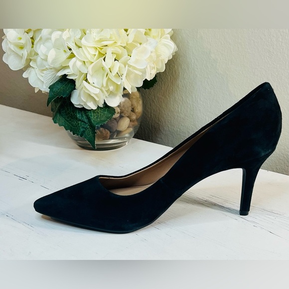 INC -NEW Womens Slania Padded Insole Comfort Pumps, Black Suede, Size 8 - Picture 1 of 8